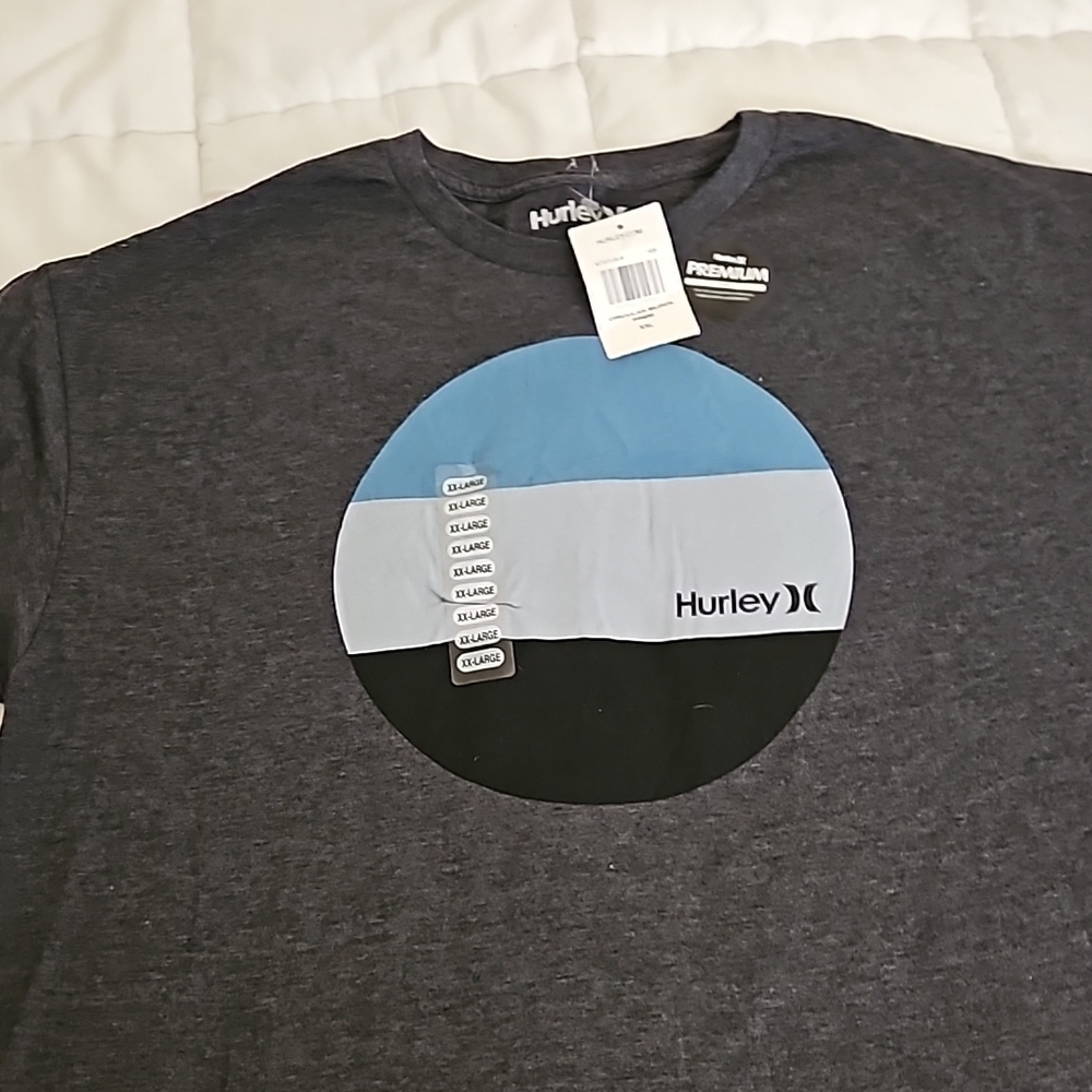 NEW Hurley Men's Graphic T-Shirt - Dark Gray Size XXL